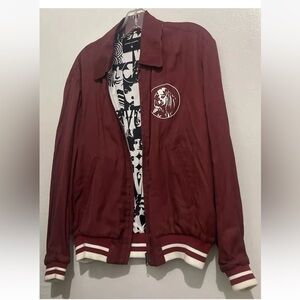 Hysteric Glamour G.V.G.V. Reversible Varsity/Bomber Jacket  Japan Size 36